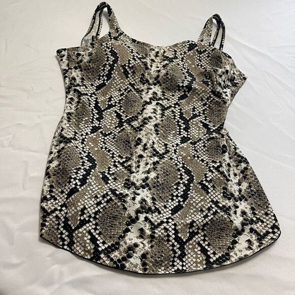 Shore Shapes Snake Print One Piece Bathing Suit Swimsuit Swimdress Plus Size 18 - Picture 1 of 7